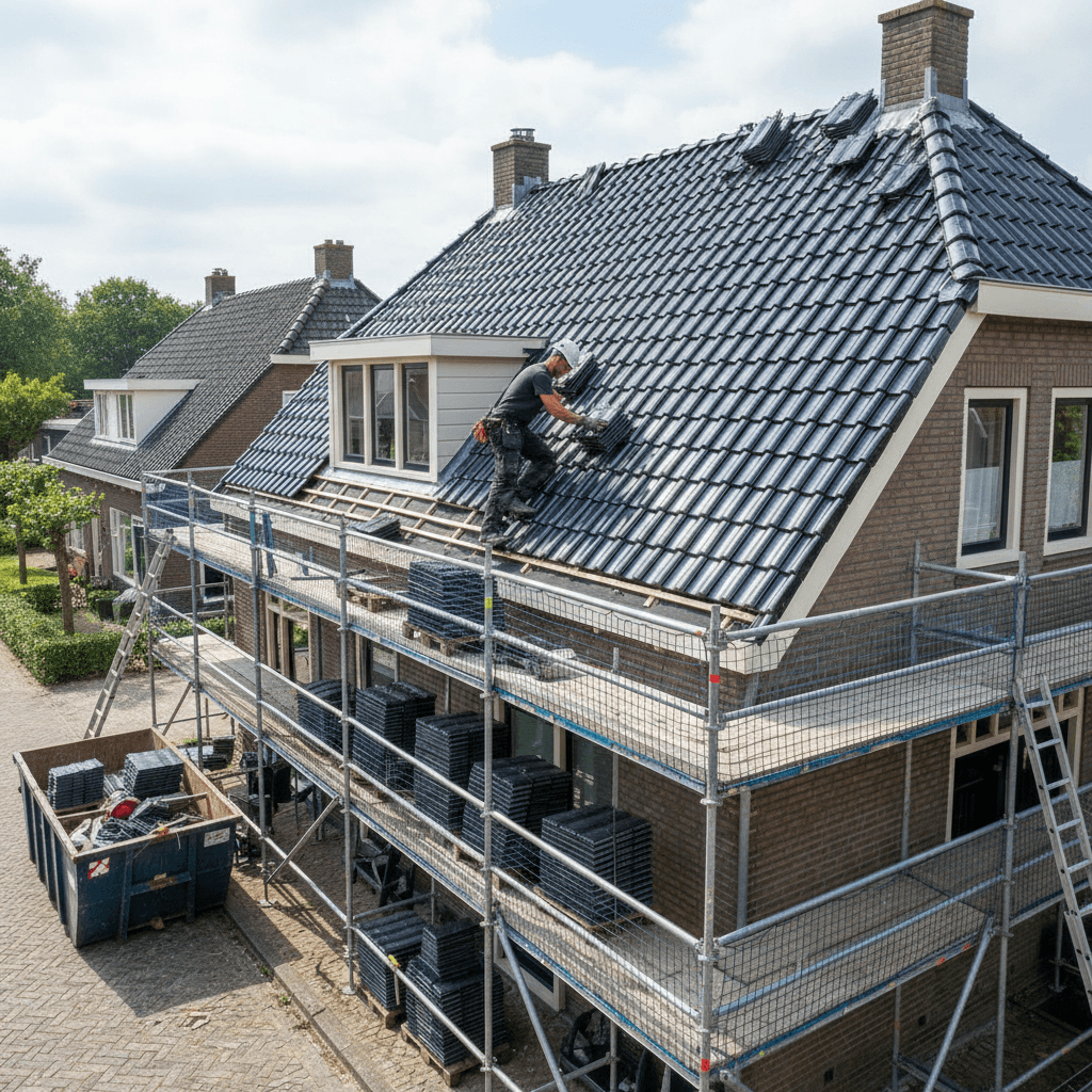Dakdekker op dak - meer opdrachten via Google